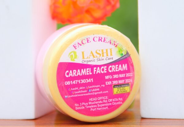 Caramel face cream
